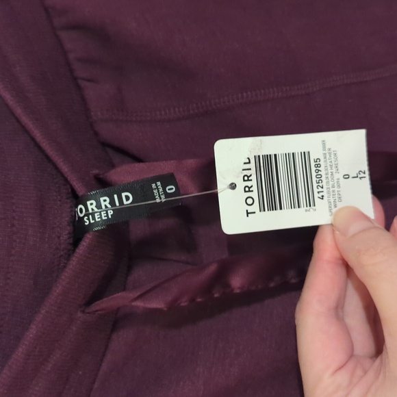 NWT Torrid Super Soft Fleece Color Block Lounge Jogger, size 0 (12) - Picture 5 of 6